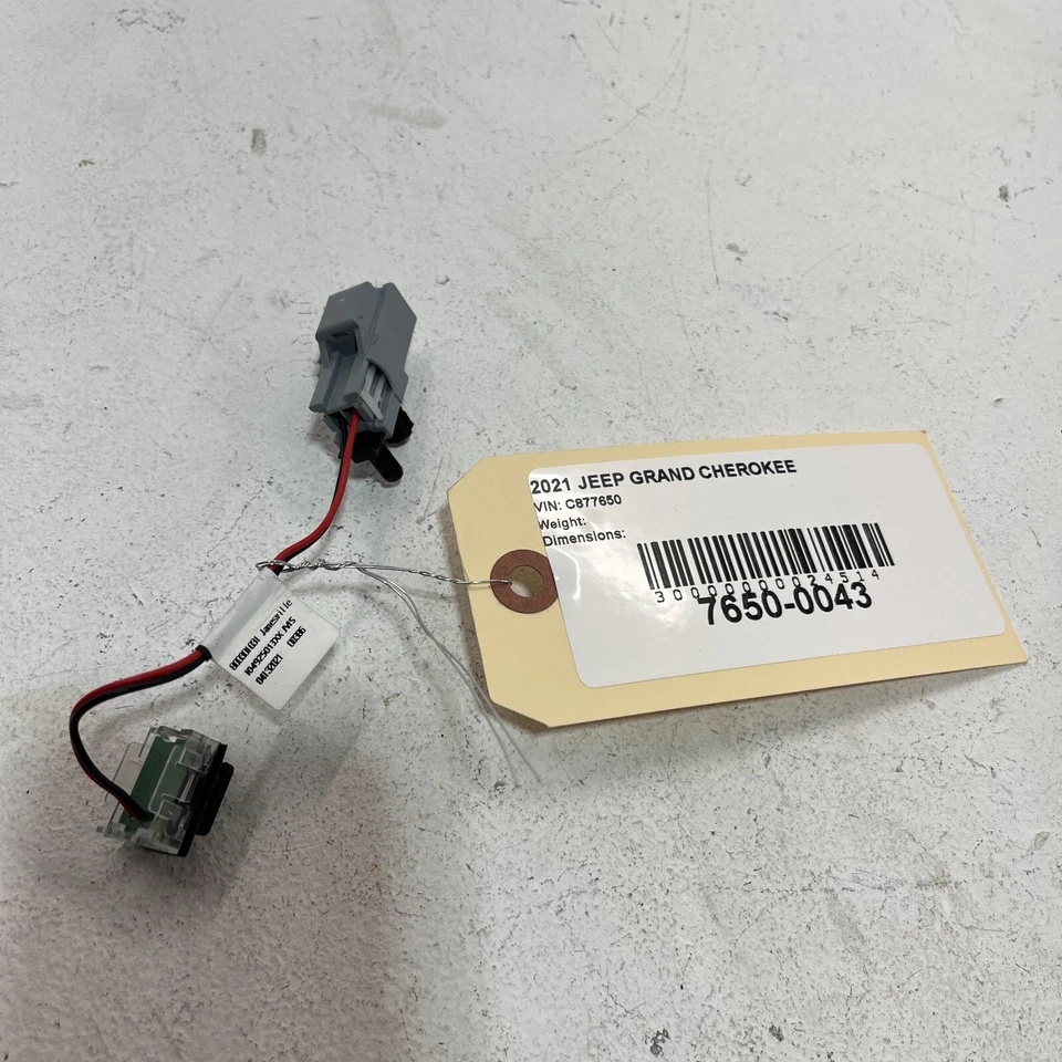 JEEP GRAND CHEROKEE 2014-2021 ПЕРЕДНЯЯ ПОД ПРИБОРНУЮ ПАНЕЛЬ ПРИБОРНОЙ ПАНЕЛИ ЛАМПА OEM - Изображение 2 из 4