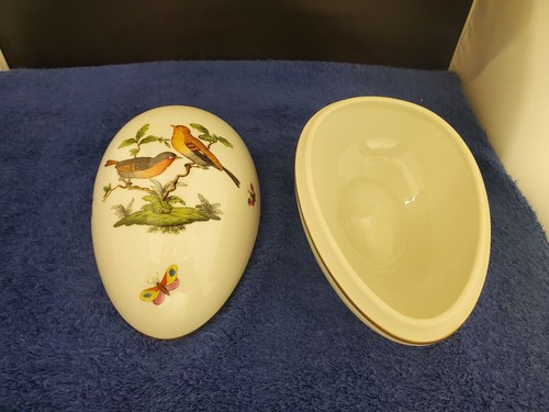 Seltener Herend Rothschild Vogel (RO) großes Ei Bon Bon (6051) - Bild 6 von 7