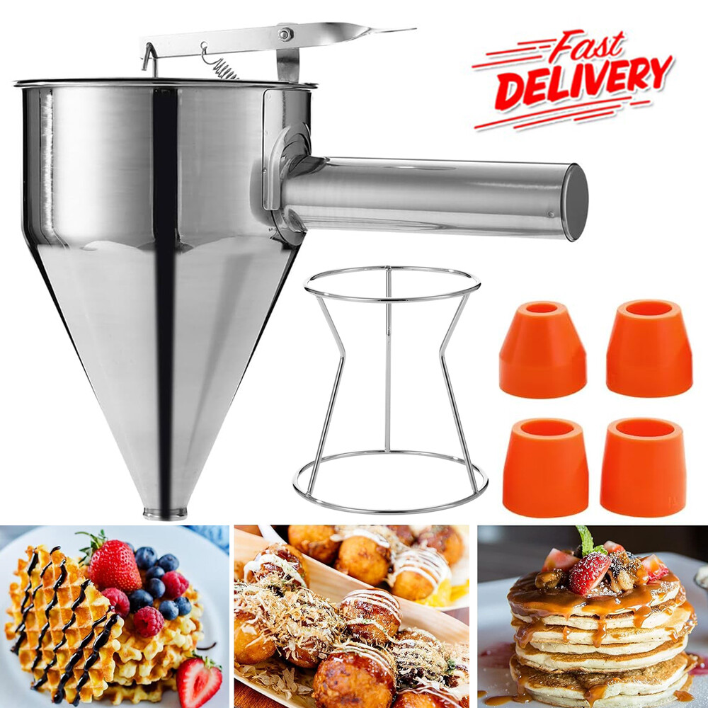 Teigspender Teigportionierer Soßendosierer Dosiertrichter Edelstahl 1200ml