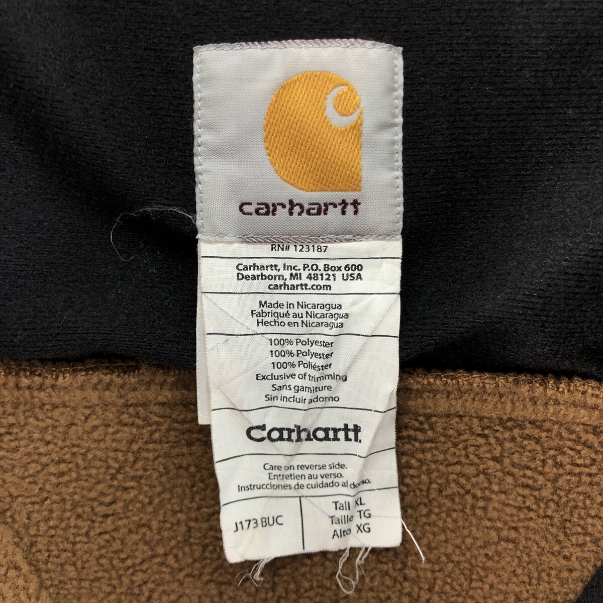 90'S Carhartt full zip sweatshirt, men's XL size, vintage