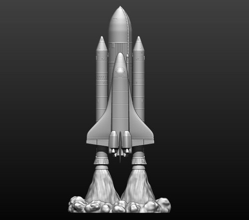 Space Shuttle FILE STL for all 3D printer on platform and take-off phase lamp - 第 6/12 張圖片