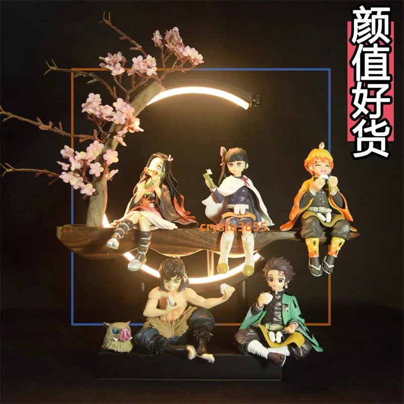 Demon Slayer Nezuko Zenitsu Tanjirou LED Light PVC Figure Statue Night Light New - Bild 2 von 4