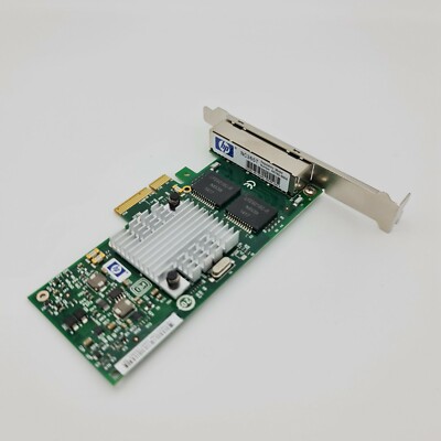 HP NC365T Quad Port PCIE Network Card - Intel I340-T4 Chip, Low/High Profile