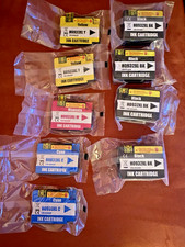 HP SET OF 9 BRAND NEW SEALED INKJET CARTRIDGES 4-BLACK 2-YELLOW 2-CYAN 1-MAGENTA