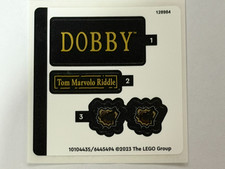 Lego Stickers / Sticker Sheet For Set 76421 Harry Potter Dobby the House-Elf