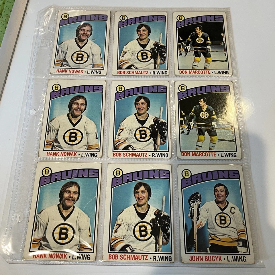 Mixed lot of 1976 Topps Hockey Cards NHL Vintage Large Green Orange Back - Image 3 of 4