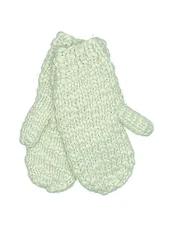 Look Women Green Mittens One Size