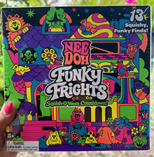 Nee Doh Funky Frights Squish-O-Ween Halloween Advent Calendar 13 Toys Multicolor