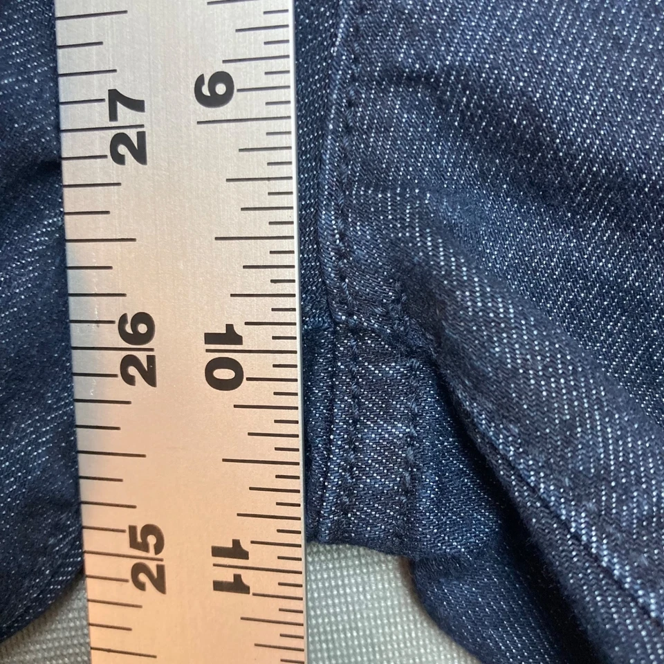 Jeans Ann Taylor Feminino 27 4 Azul Moderno Skinny Marinheiro Botão Jeans Elástico - Imagem 4 de 4