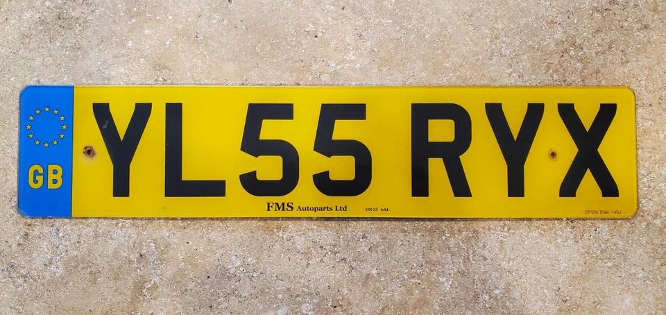 Great Britain United Kingdom England Yorkshire License Plate Expired - Image 1 of 1
