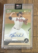 Topps Now 2020 NLCS Atlanta Braves Bryse Wilson Auto 12/99 #417A
