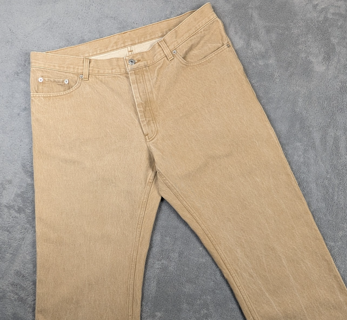 2000s HELMUT LANG cotton slacks 本人期 Helmut Lang Vintage Bootcut Jeans 40 Colored Denim Pants Made In