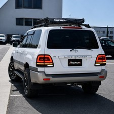 Pair Smoked White Led Tail Lights Assembly For Toyota Land Cruiser 100 1998-2007 Pair Smoked White Led Tail Lights Assembly For Toyota Land Cruiser 100 1998-2007