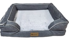 Member Mark Sofa Pet Bed in Grey 34.5in X 26.5in X 9in