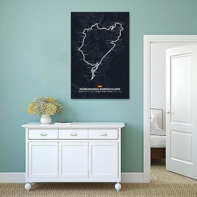 Xinmei Art Nürburgring Rally Road Sport Car Track Print