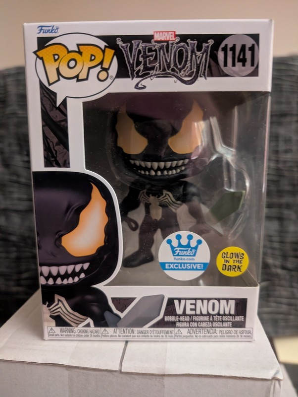Funko Pop Marvel Venom 1141 Venom GITD Funko.com Exclusive