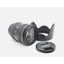 Canon EF 24-70mm f/4L USM Telephoto Lens W/ Caps  Hood, MINT