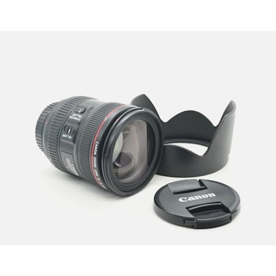 Canon EF 24-70mm f/4L USM Telephoto Lens W/ Caps & Hood, MINT