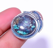 Chrysocolla Designer 925 Sterling Silver Handmade Ring Adjustable R36 A385