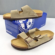 Birkenstock Arizona Taupe Wide/Narrow Suede Leather Comfort Sandal US Size 37-45