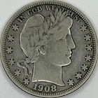 1912-D Barber Silver Half in SAFLIP® - VF- (Fine+) Details Cleaned