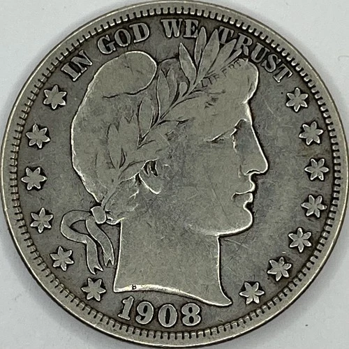 1912-D Barber Silver Half in SAFLIP® - VF- (Fine+) Details Cleaned