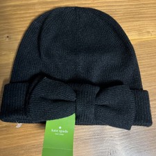 Kate Spade Black Bow Hat - New With Tags - Hat Only Read Description