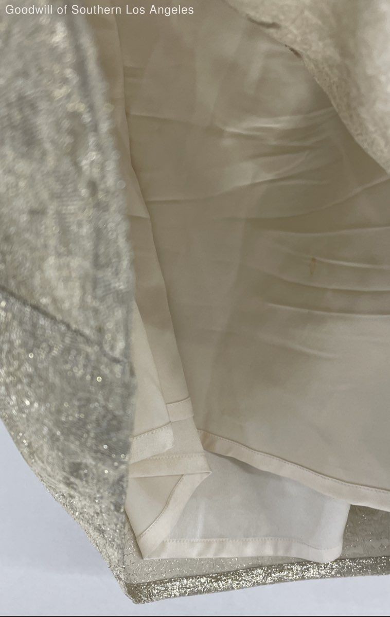 Christian Dior Women's Gold Sequin Silk Blend Metallic Tank Top US 8 thumbnail 5