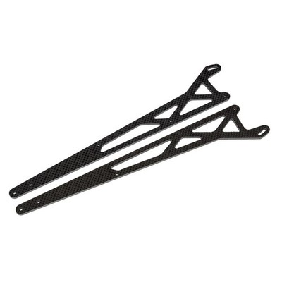 Team Associated DR10M FT Wheelie Bar Arms, carbon fiber / AE72085