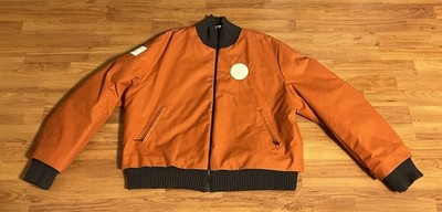 Disco Elysium Kim s Aerostatic Pilot Bomber Orange Jacket ZA/UM Size Large