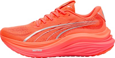 Puma MagMax Nitro Herren Laufschuhe rot gepolstert Komfort Sport Run Turnschuhe