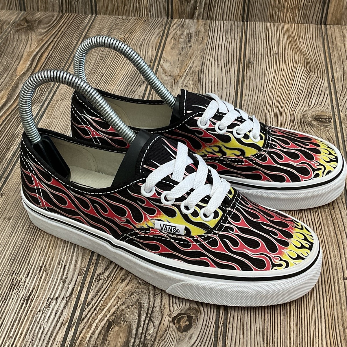 Athletic Shoes Vans Shoes Fire Design Vans Womens Classic Shoes
