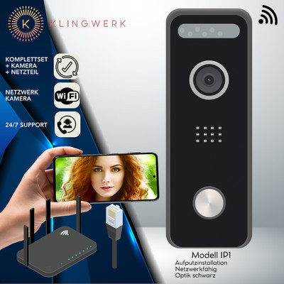 WLAN Klingel aufs Handy, Türklingel mit Kamera, Videoklingel, Gegensprechanlage