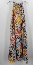 Pre-Owned Tahari Ivory Size Medium Maxi Sleeveless Dress
