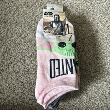 Star Wars, The Mandalorian Girls No-Show Socks, Girls, Size 5 To 10