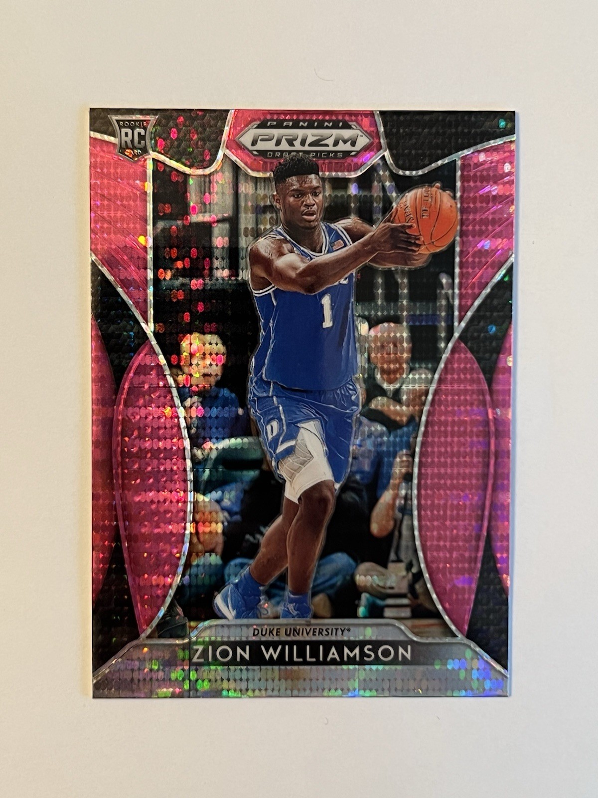 2019-20 Panini Prizm Draft Picks - Zion Williamson #64 Pink Pulsar Prizm (RC)