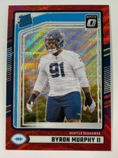 2024 Donruss Optic Byron Murphy II RC Red Wave Prizm Rated Rookie #321 Seahawks