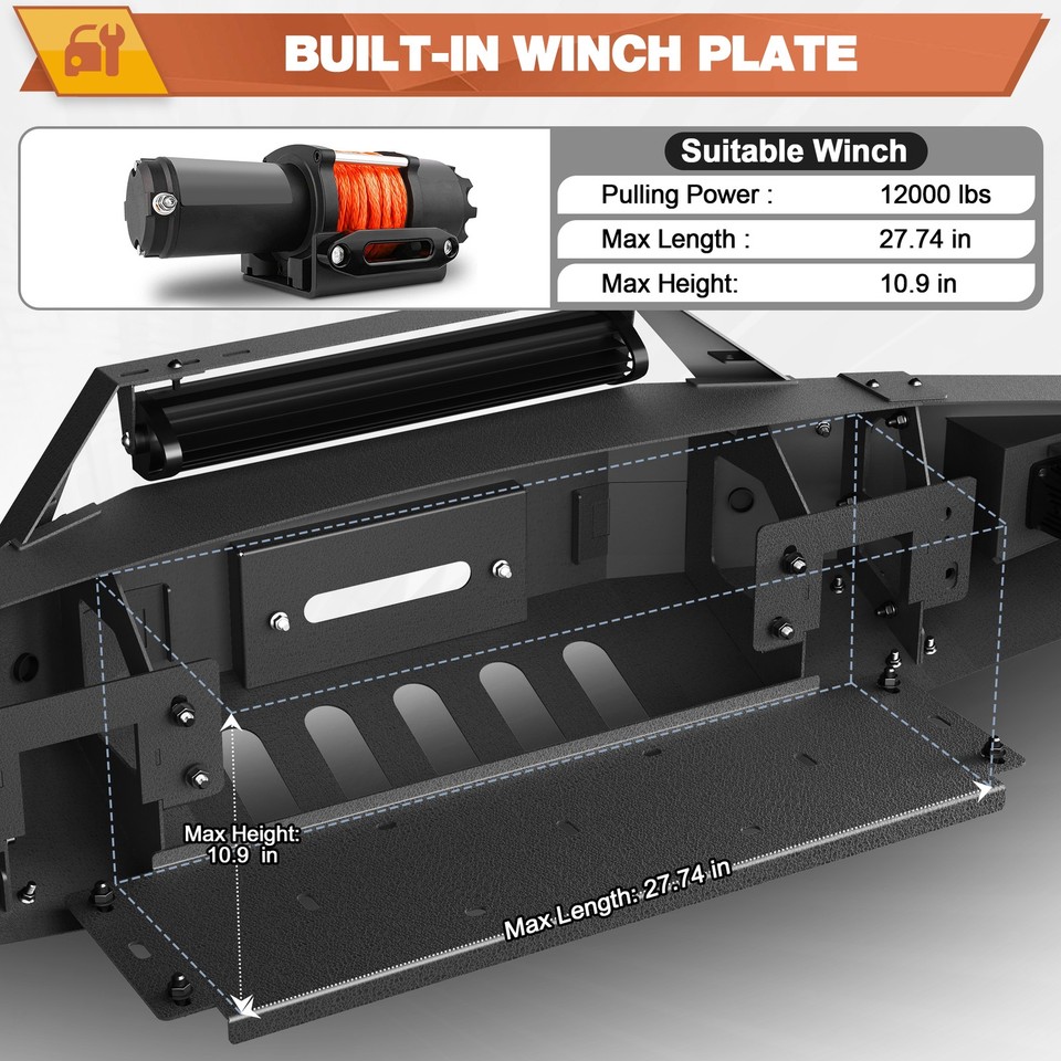 Rear Bumper For 2010-2014 Ford F-150 F150 SVT Raptor w/Sensor Holes ...