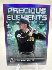 2023 Bowman Platinum - Precious Elements - Jackson Merrill #PE-27 - Purple /250
