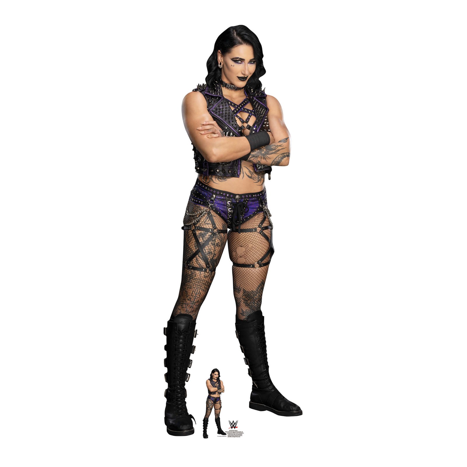 Rhea Ripley Mami WWE Lifesize Cardboard Cutout with Free Official Mini Standee