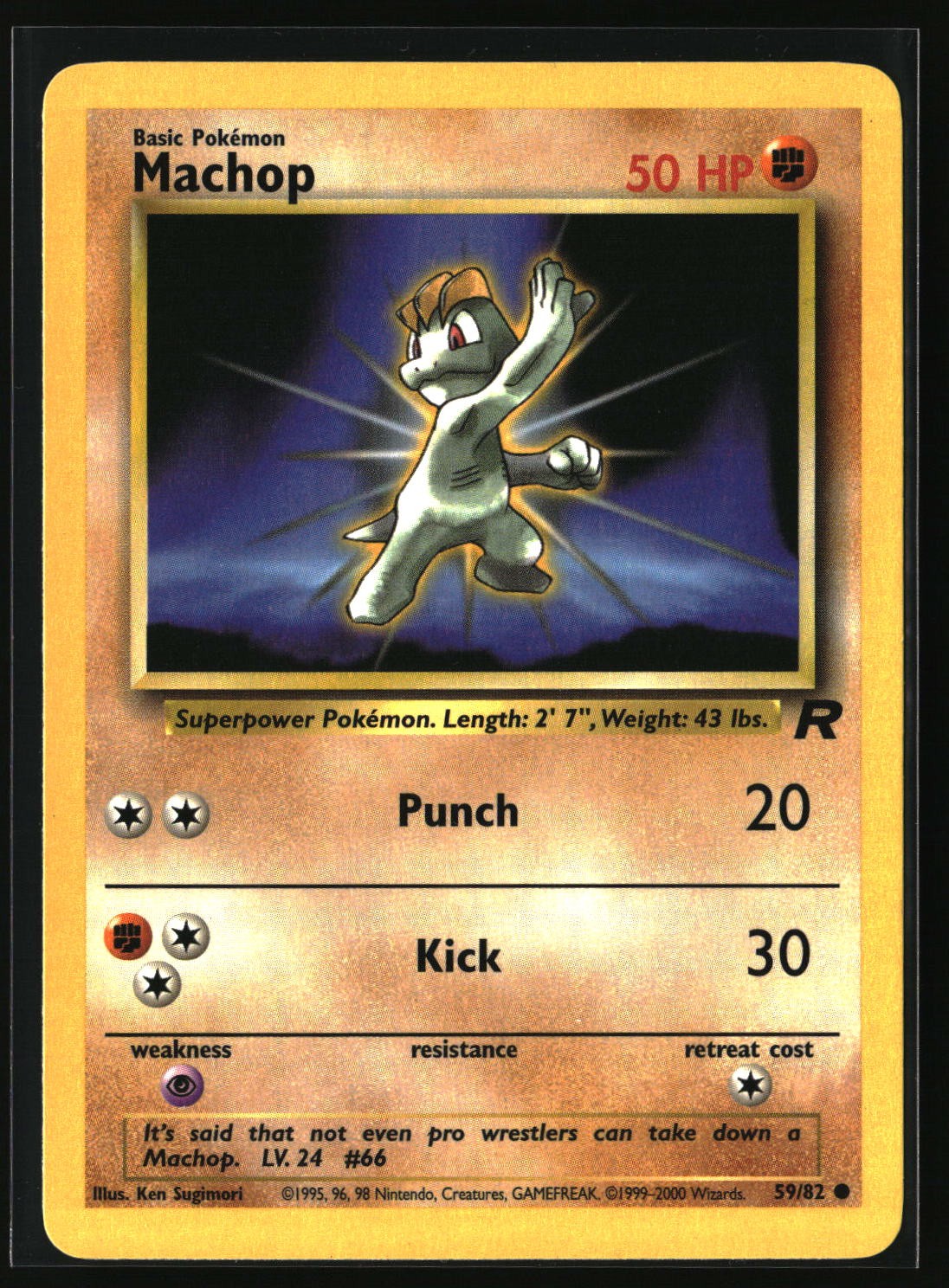 Machop Common Team Rocket 59/82 NM