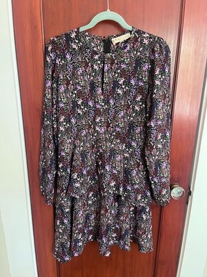 Philosophy Republic Clothing, Long Sleeve Floral Dress, Medium
