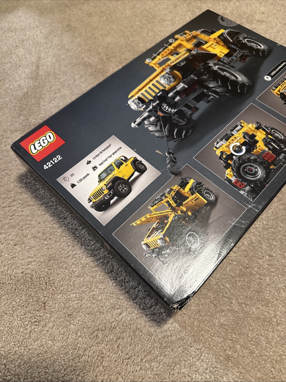 LEGO Technic Jeep Wrangler 4x4 Toy Car Model Building Kit, (42122) thumbnail 4