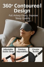 2PCES Silk Sleep Mask for Sleeping, Soft Adjustable Blindfold, Light Blocking