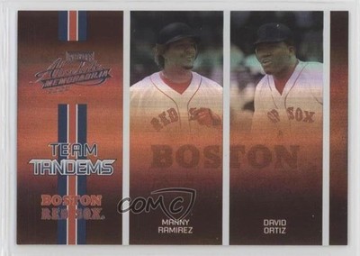 2005 Playoff Absolute Memorabilia Spectrum David Ortiz Manny Ramirez HOF qp4