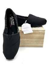 BOBS Skechers Women’s Shoes 6.5 W Black Memory Foam Slip On 33645W/BLK NWT!