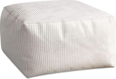 DreamRoots Pouf Hocker Cord 70x70x40cm   Bequemer Hocker für Wohnzimmer