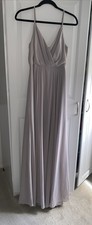 Lulu's V-Neck Chiffon Gown Maxi Dress Light Lilac Size Medium Wedding Guest