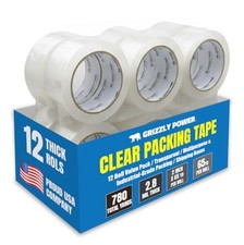 Clear Packing Tape 12 Rolls 2 Inch x 65 Yards 2.8mil Strong Adhesive for Moving