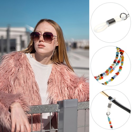 2 Pcs Women Accessories Glasses Lanyard Miss Beaded Eyeglass Chain - Bild 2 von 11